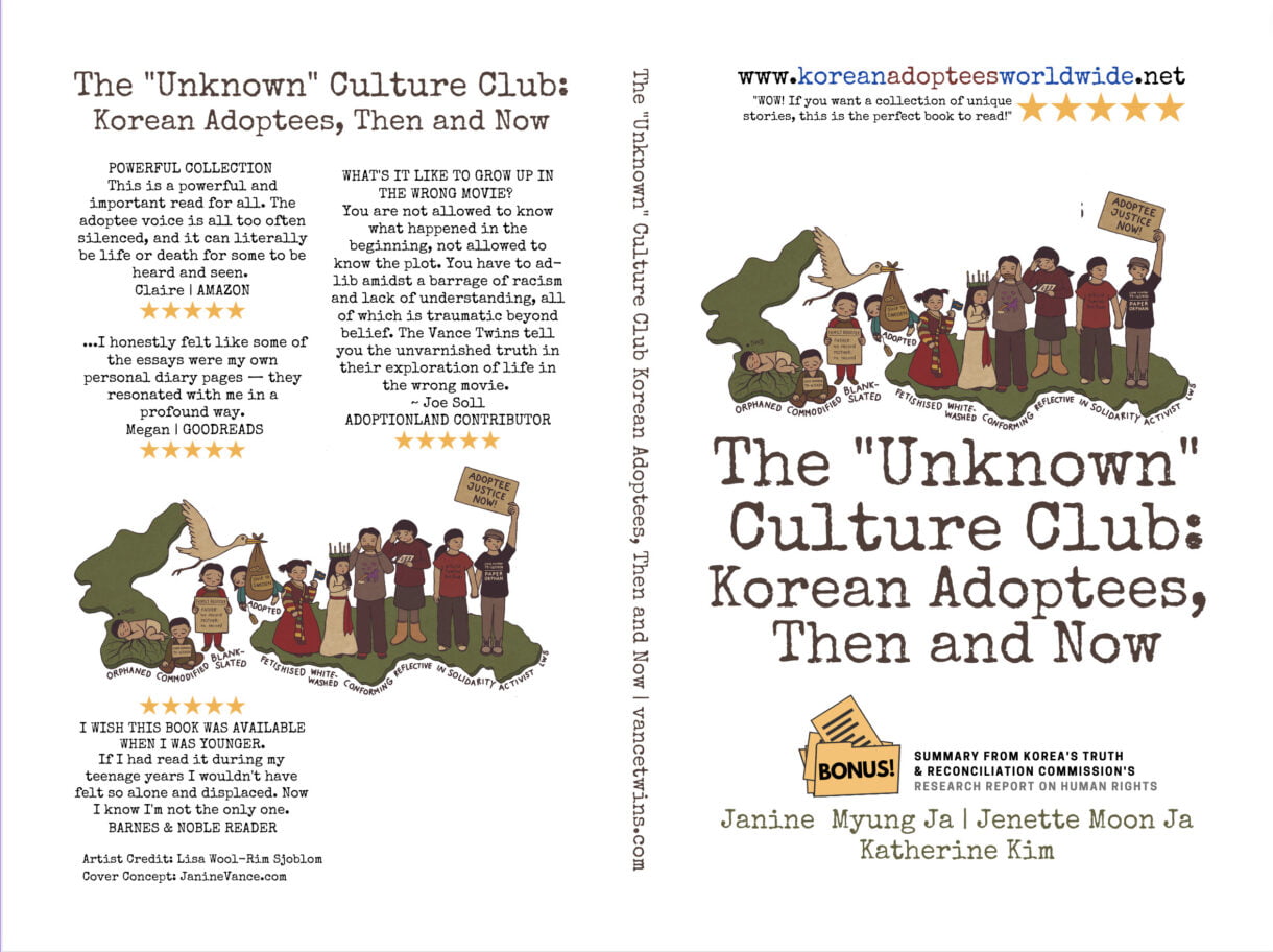 Korean Adoptee Anthology 2023 compiled by the Vance Twins. Full Book Cover