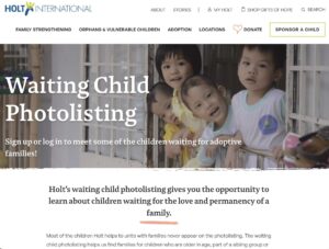 Holt International Adoption Waiting Child Photolisting 2024